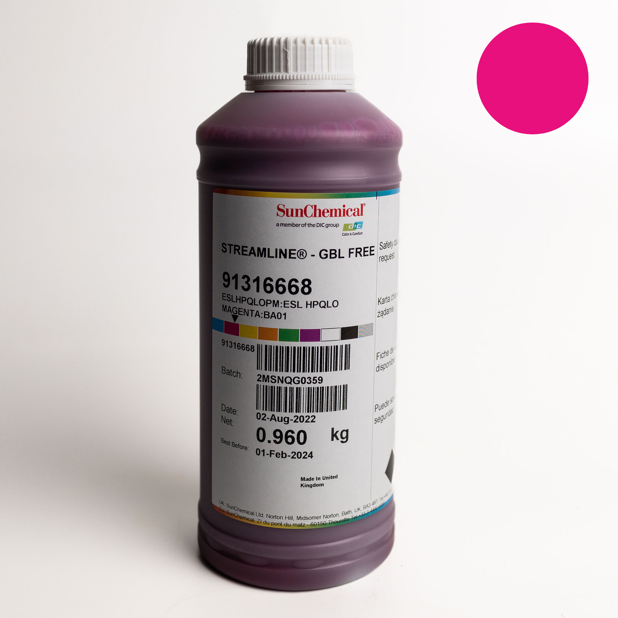 The Digital Ink Company - Streamline ESL HPQ LO Inks