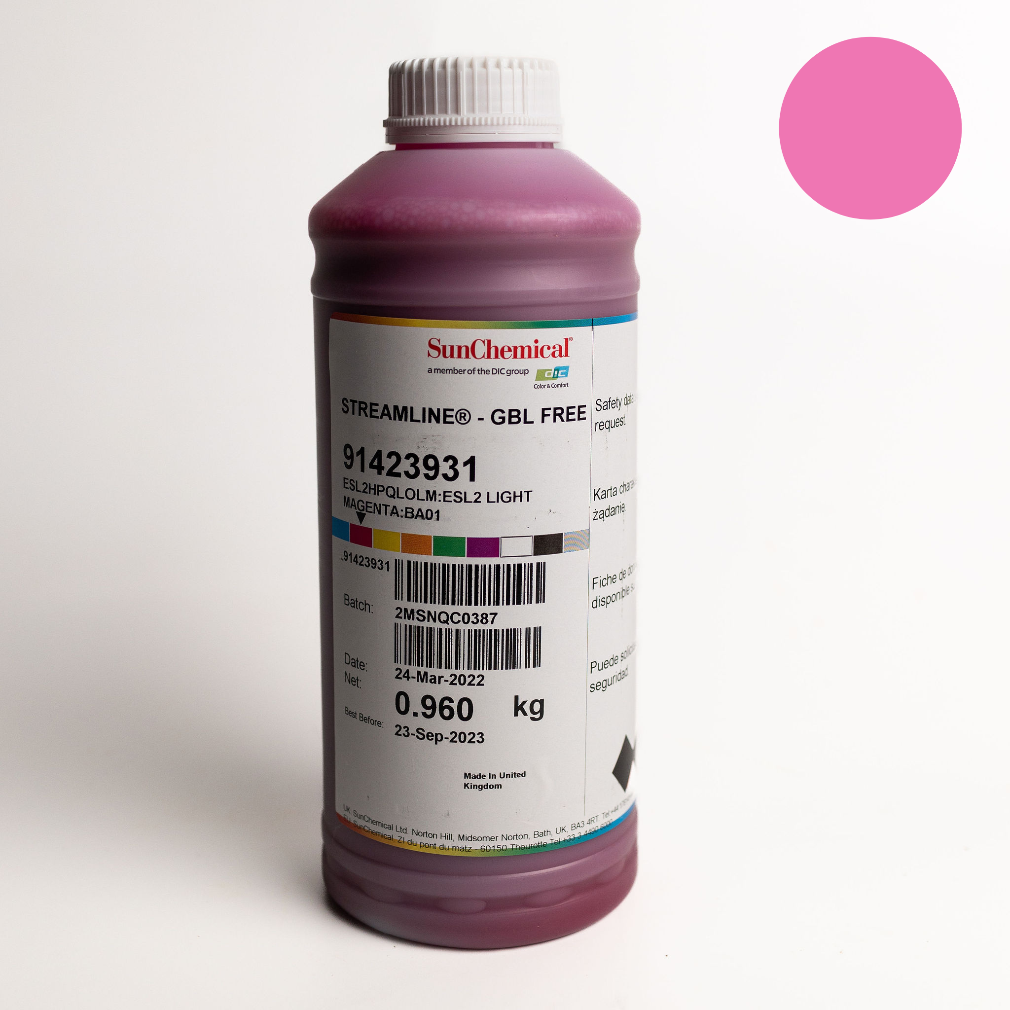 The Digital Ink Company - Streamline ESL2 Inks